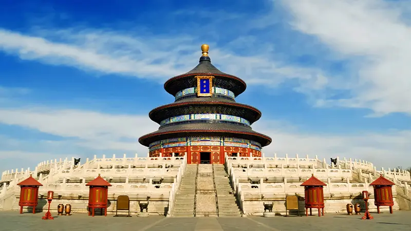 Temple of Heaven historic landmark in Beijing China