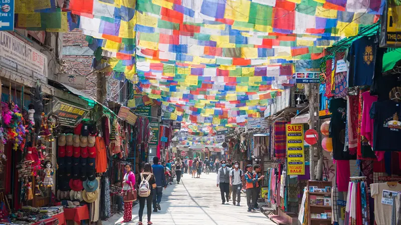 Thamel Market Kathmandu Nepal
