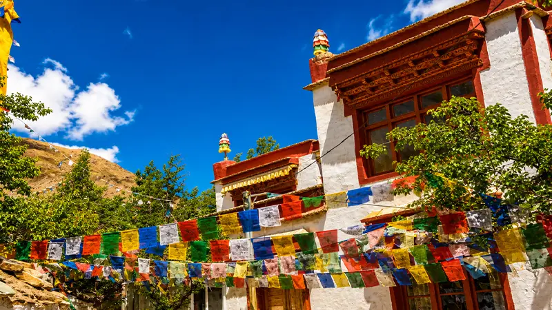 Thiksey Monastery Courtyard