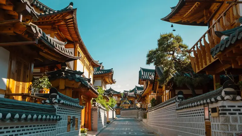 Traditional Korean Hanok Village
