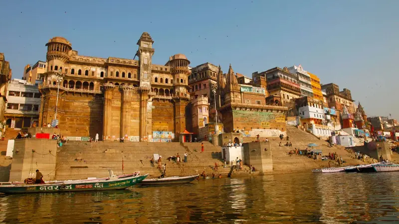Historic Ghats along the Ganga River in Varanasi
