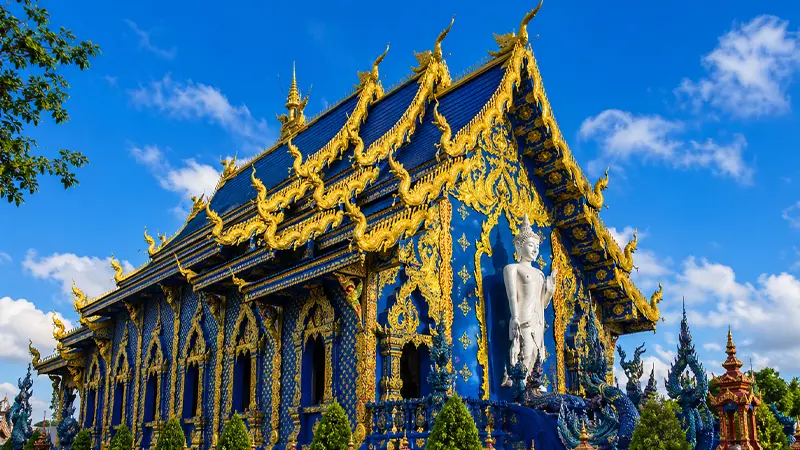 Wat Rong Suea Ten Blue Temple
