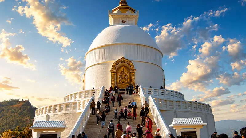 White Peace Pagoda Summit View