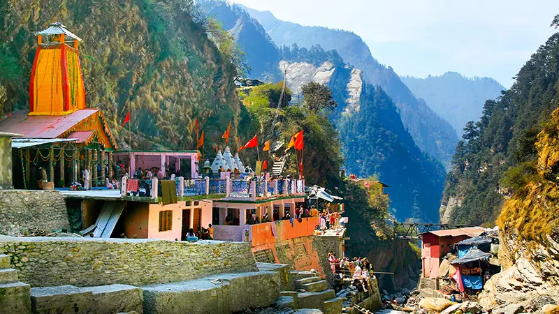 Yamunotri Temple on the sacred Char Dham pilgrimage route