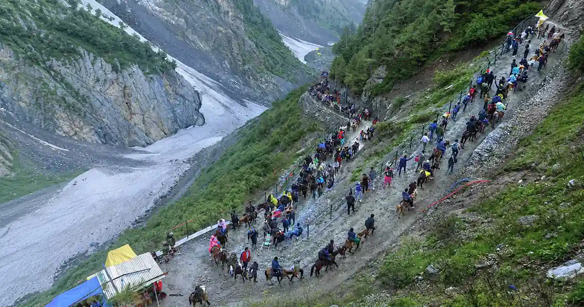 How to Reach Amarnath with Route Map - Baltal Route – Short, Steep, and Physically Demanding