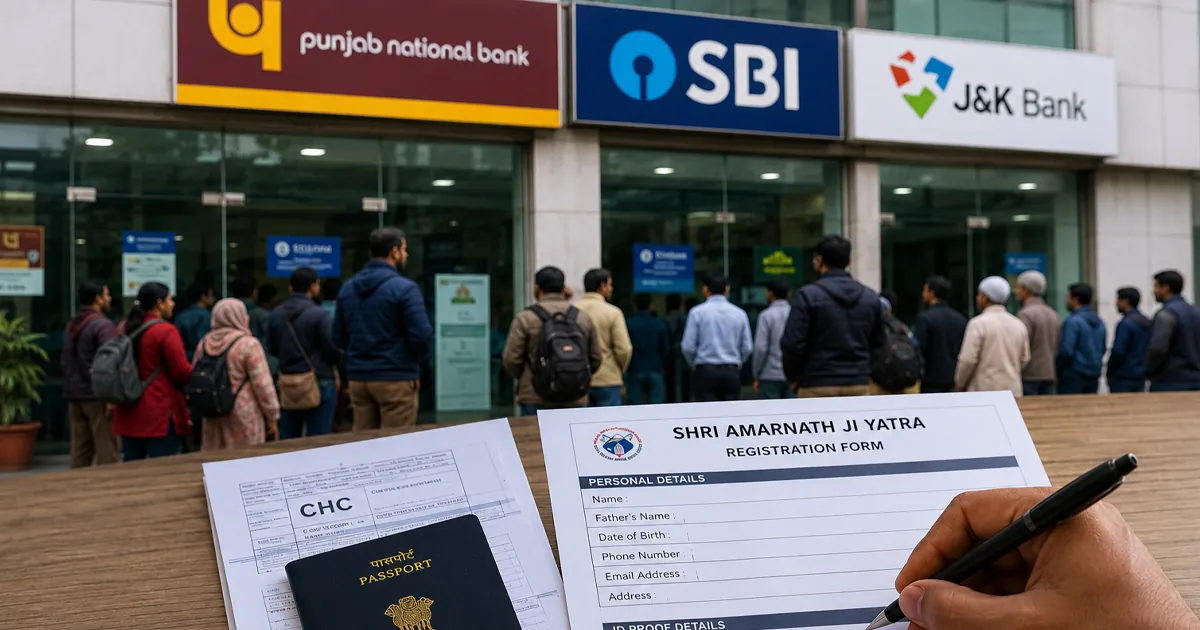 How to Register for Amarnath Yatra 2026 - Offline Registration Process (Bank Branch)