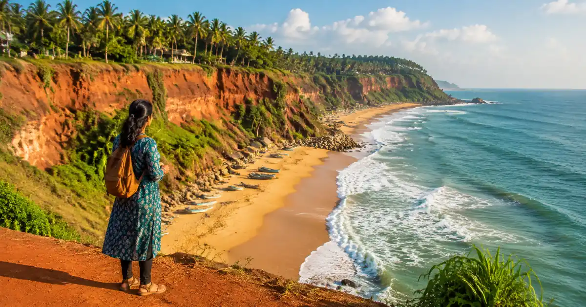 Varkala Beach or Papanasam Beach - Beach Destinations Not Goa