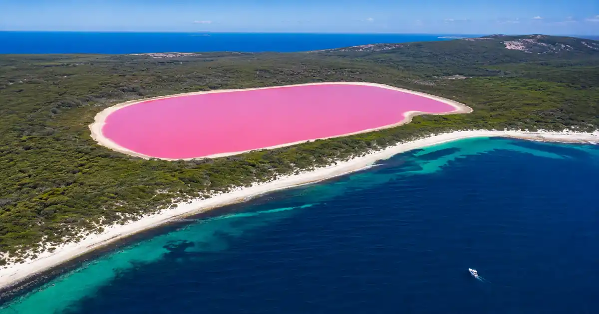 Lake Hillier, Australia - Beautiful Pink Lakes in the World