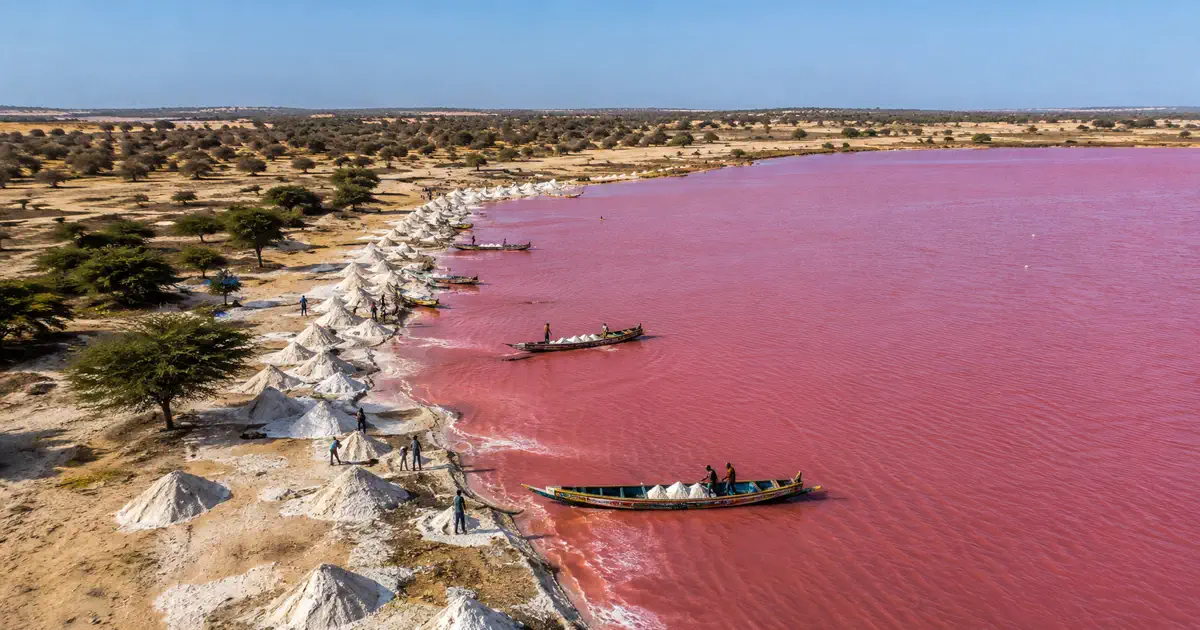 Lake Rose, Senegal