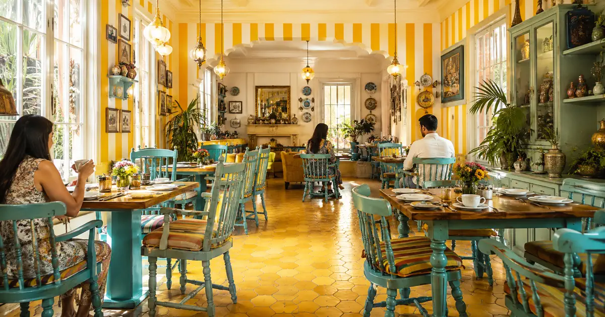 Yellow brick road by Taj Vivanta, Hotel Ambassador, Delhi