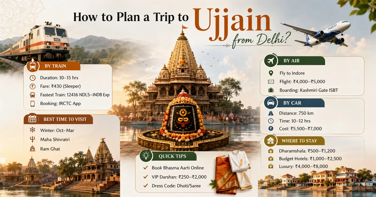 Delhi to Ujjain Trip Plan – Complete Guide