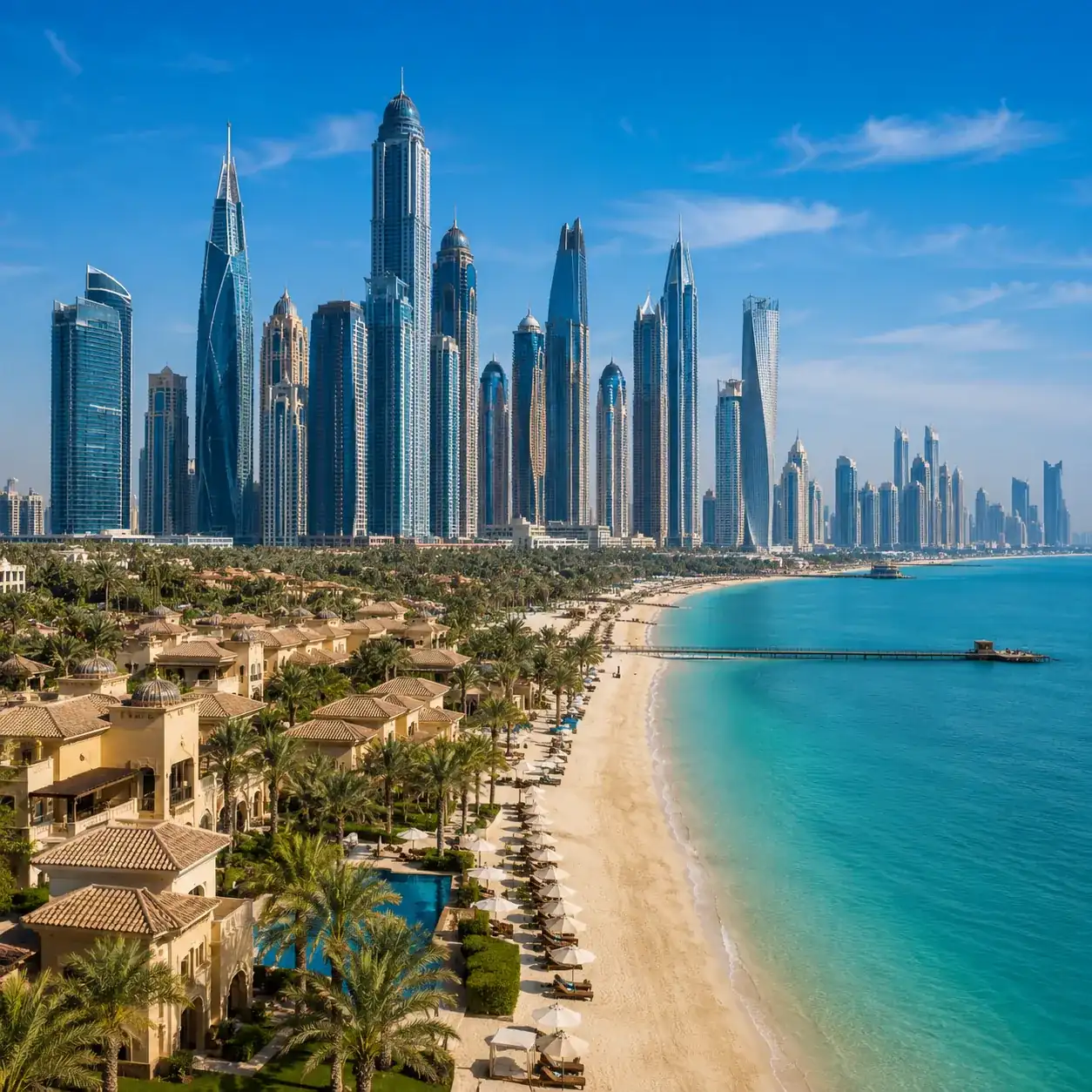 Dubai coastline