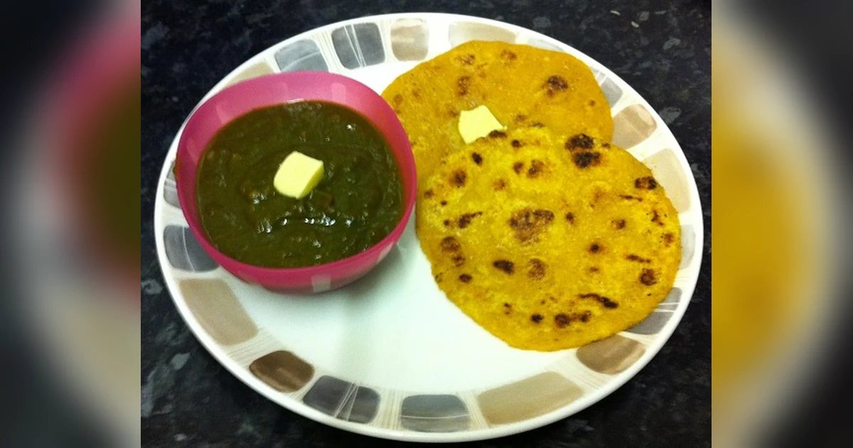 Makki Roti and Sarson Saag
