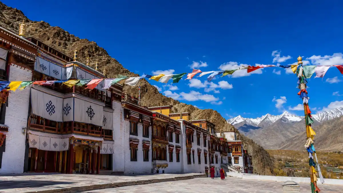 Hemis Monastery amid the Himalayan landscape of Ladakh