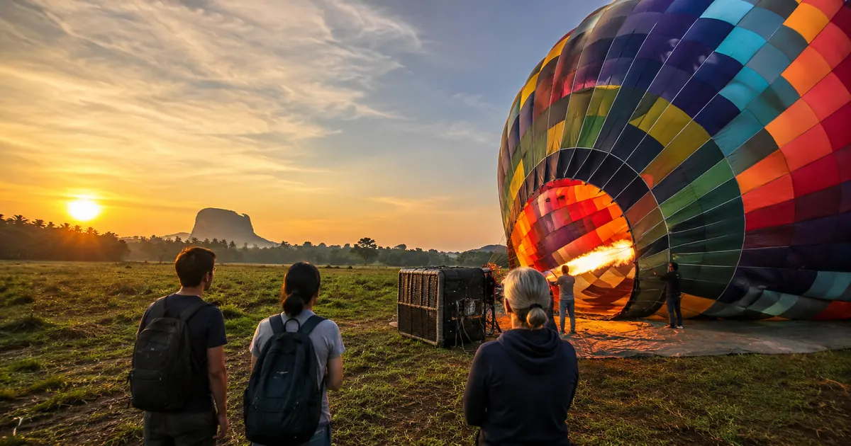 Hot Air Balloon Ride In Dambulla - Dambulla Hot Air Balloon Ride-The Anticipation