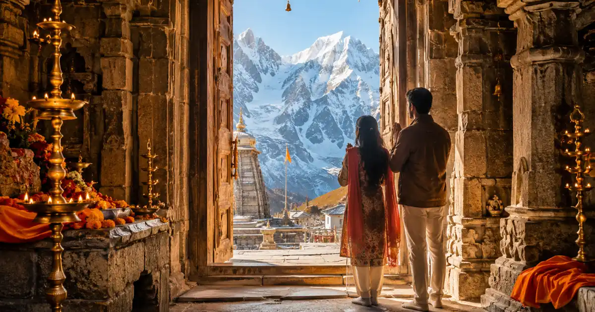 Inside Kedarnath Temple