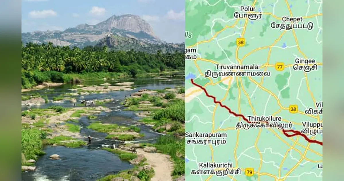 Ponnaiyar River - Longest Rivers in India