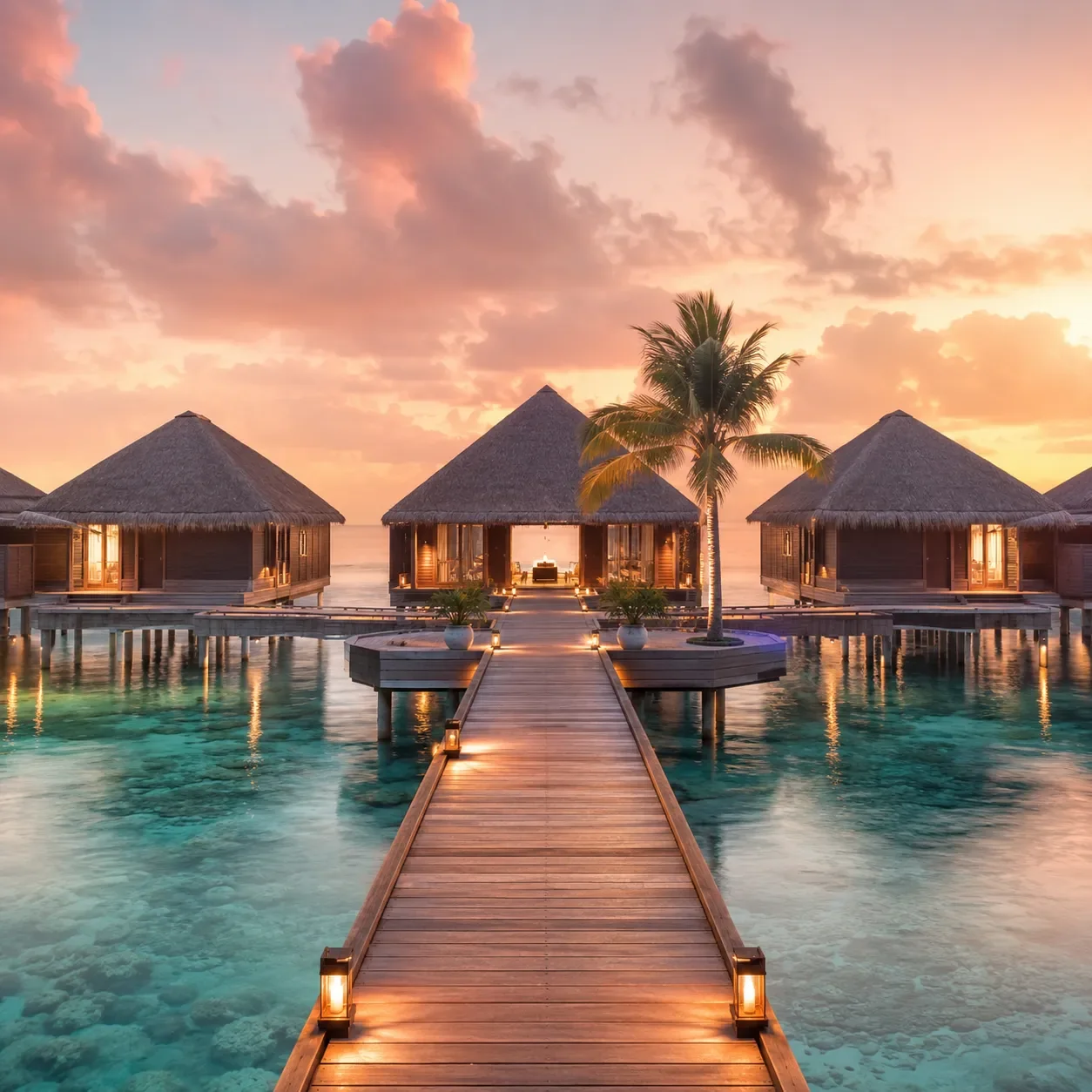 Maldives overwater villa