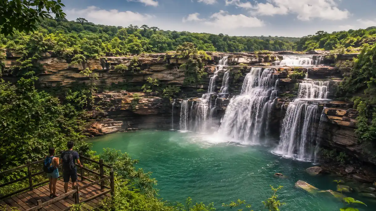 Rajdari and Devdari Waterfalls (near Varanasi)