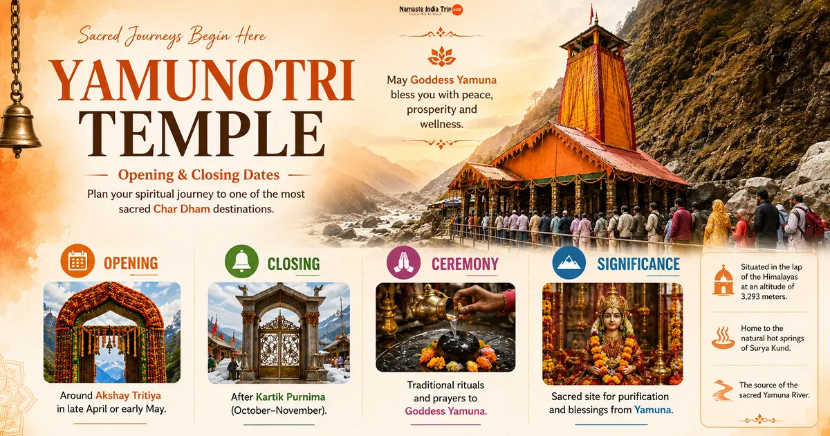 Yamunotri Yatra Opening Dates for 2026