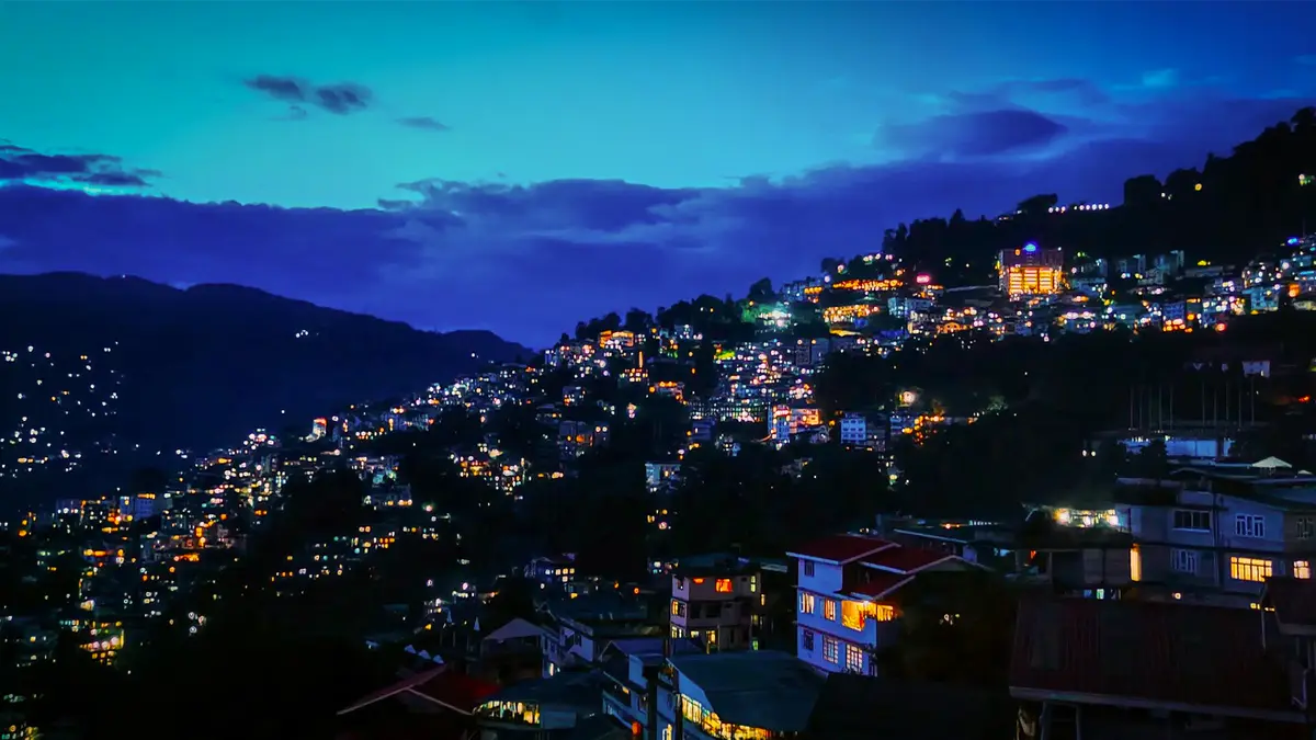 Aizawl City Night View