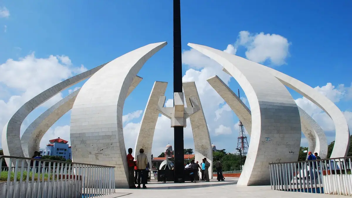 Modern landmark monument in Chennai city