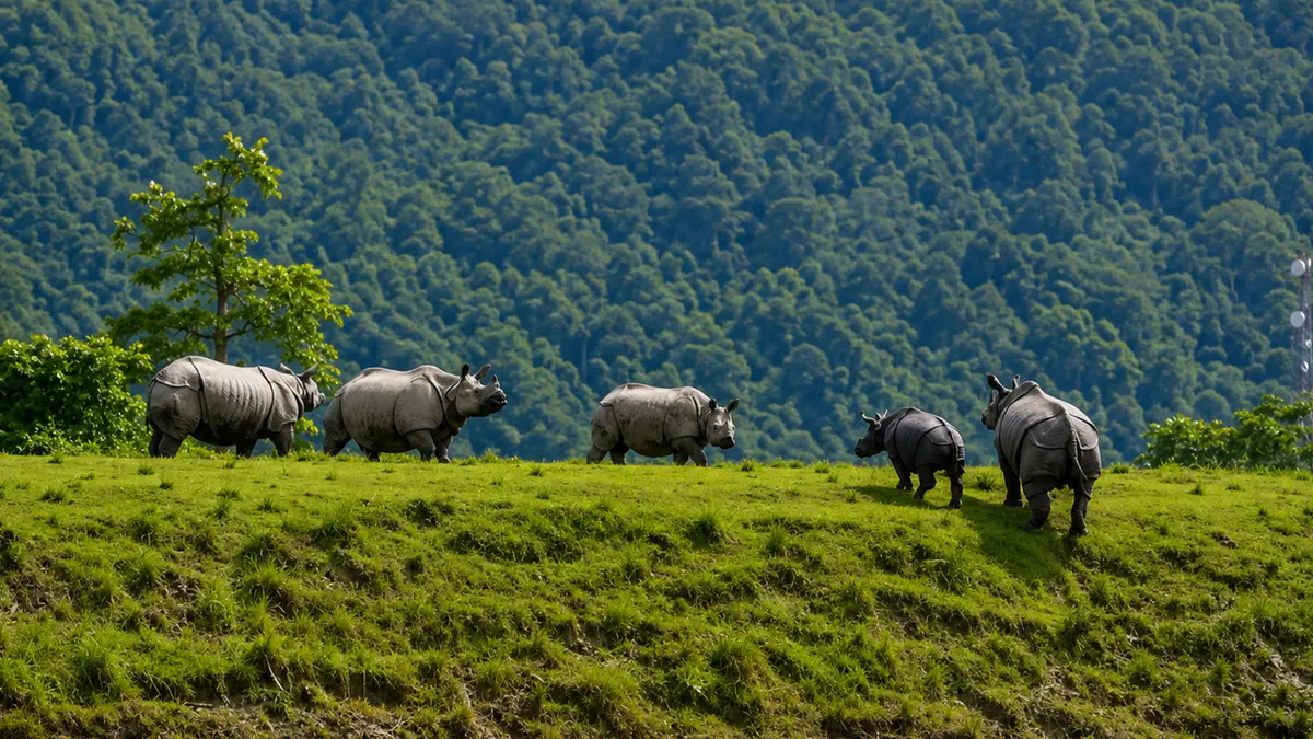 Assam Rhino Wildlife Sanctuary View