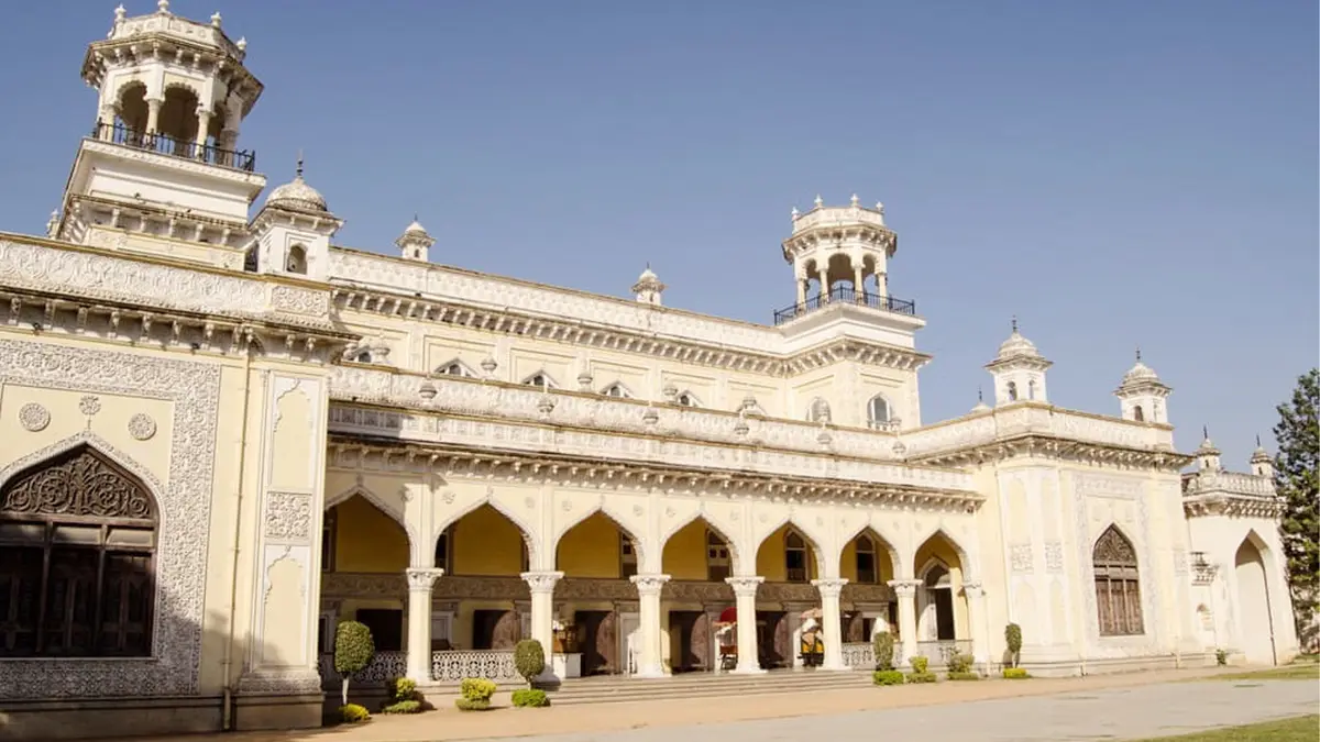 Chowmahalla Palace courtyard in Hyderabad