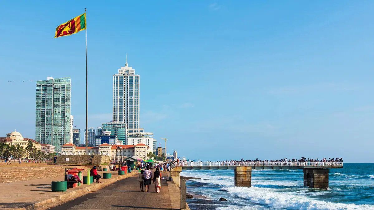 Colombo seaside promenade
