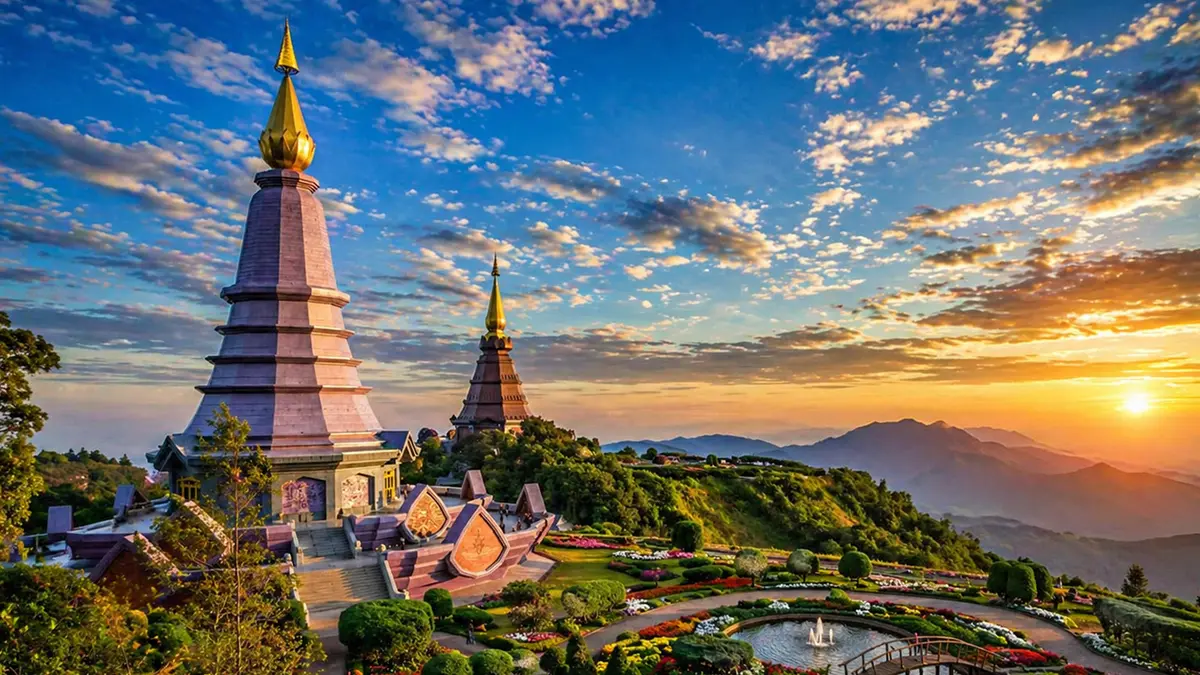 Twin Pagodas at Doi Inthanon
