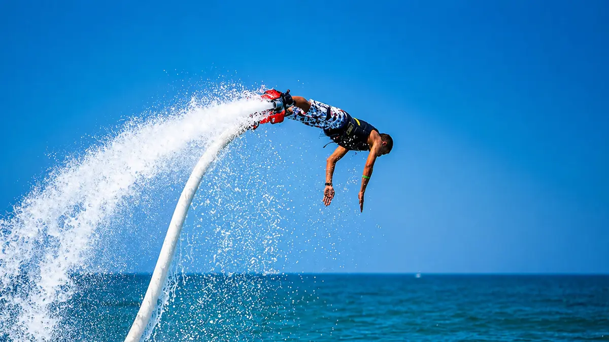 Flyboarding adventure on Koh Samui beaches, Thailand