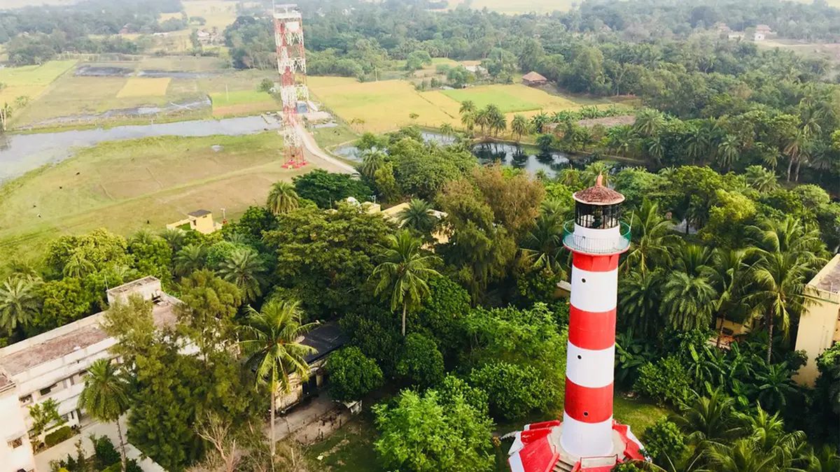 Gangasagar Lighthouse coastal view
