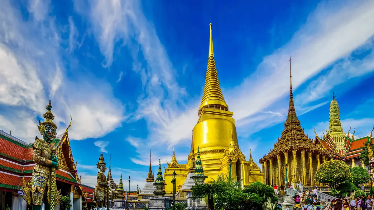 Grand Palace complex in Bangkok, Thailand