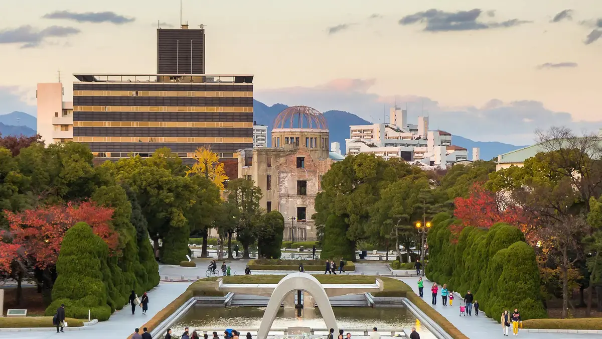 Hiroshima Peace Memorial Park in Japan