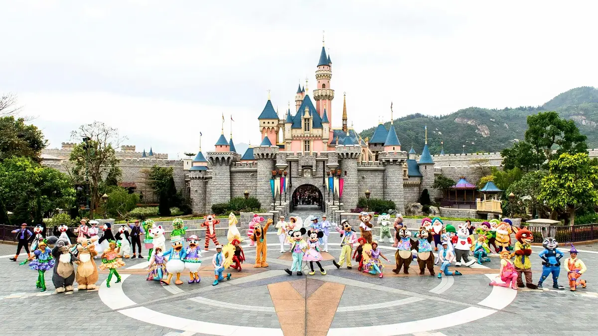 Hong Kong Disneyland castle entrance