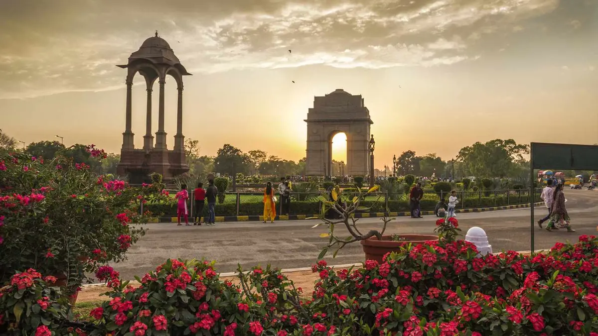 India Gate war memorial in New Delhi