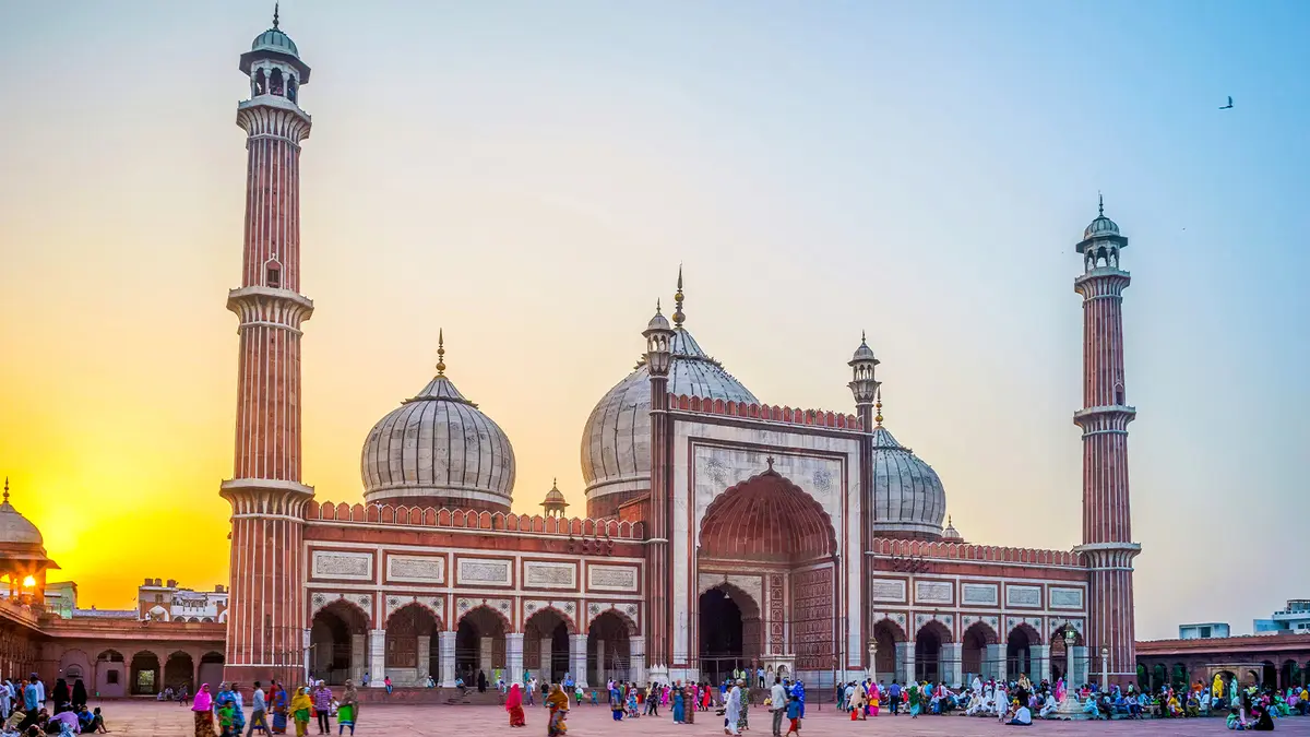 Jama Masjid Old Delhi Sunrise View