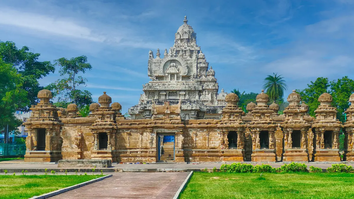 Ancient Kailasanathar Temple in Kanchipuram Tamil Nadu