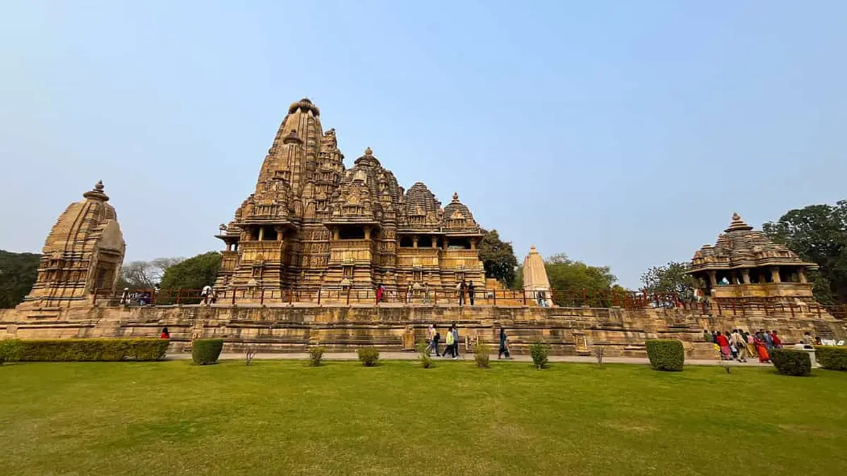 Ancient Lakshmana Temple showcasing Nagara-style architecture in Khajuraho