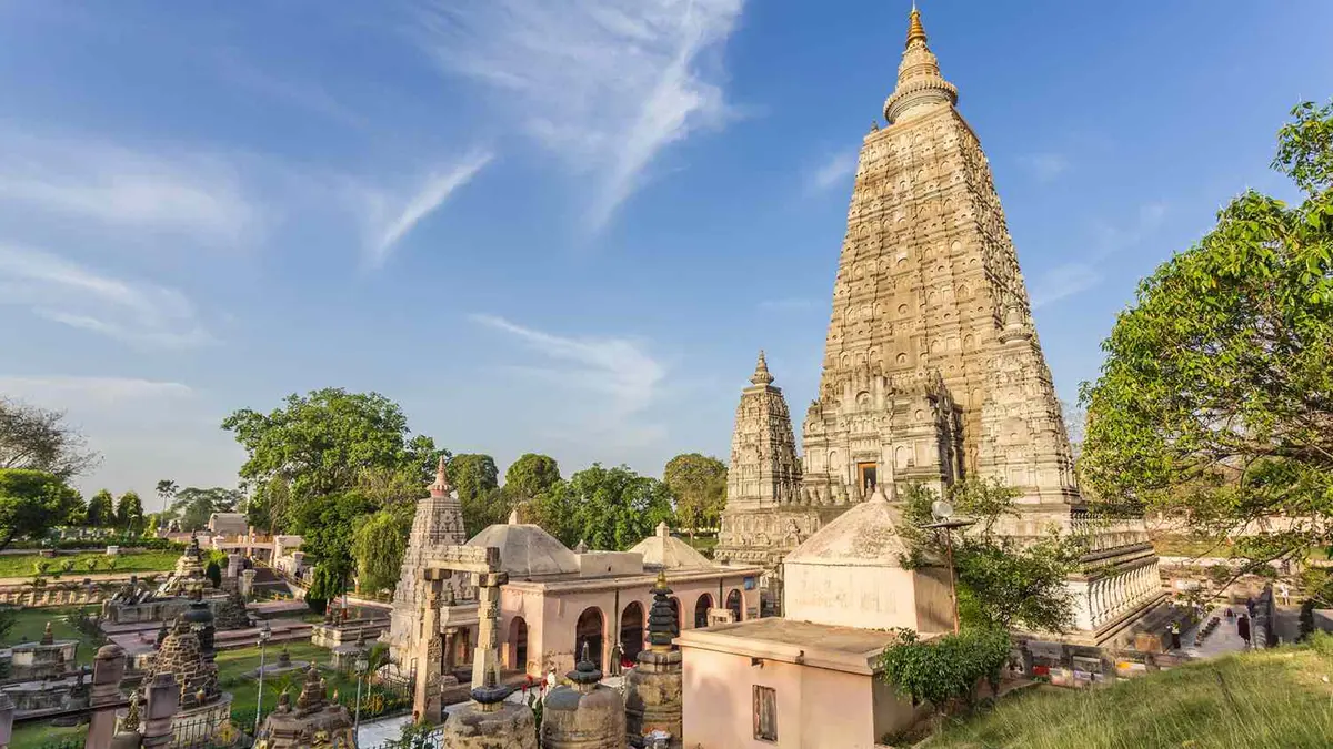 Mahabodhi Temple Complex in Bodh Gaya UNESCO World Heritage Site