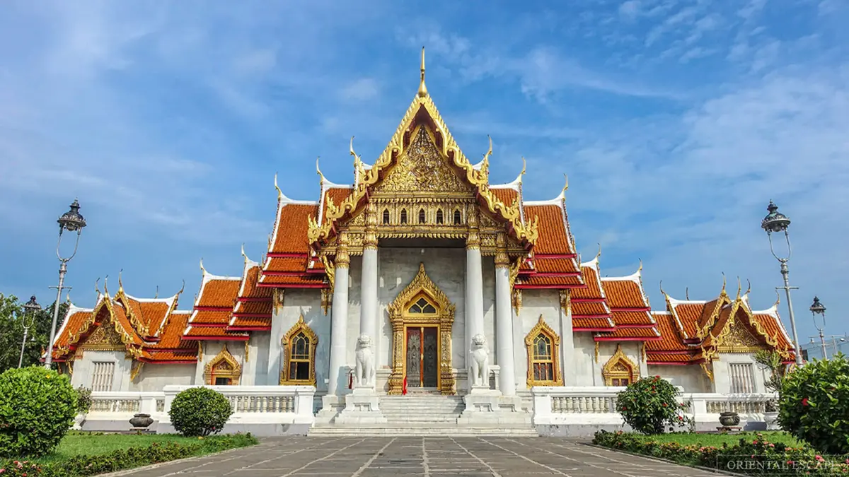 Wat Benchamabophit Marble Temple in Bangkok Thailand