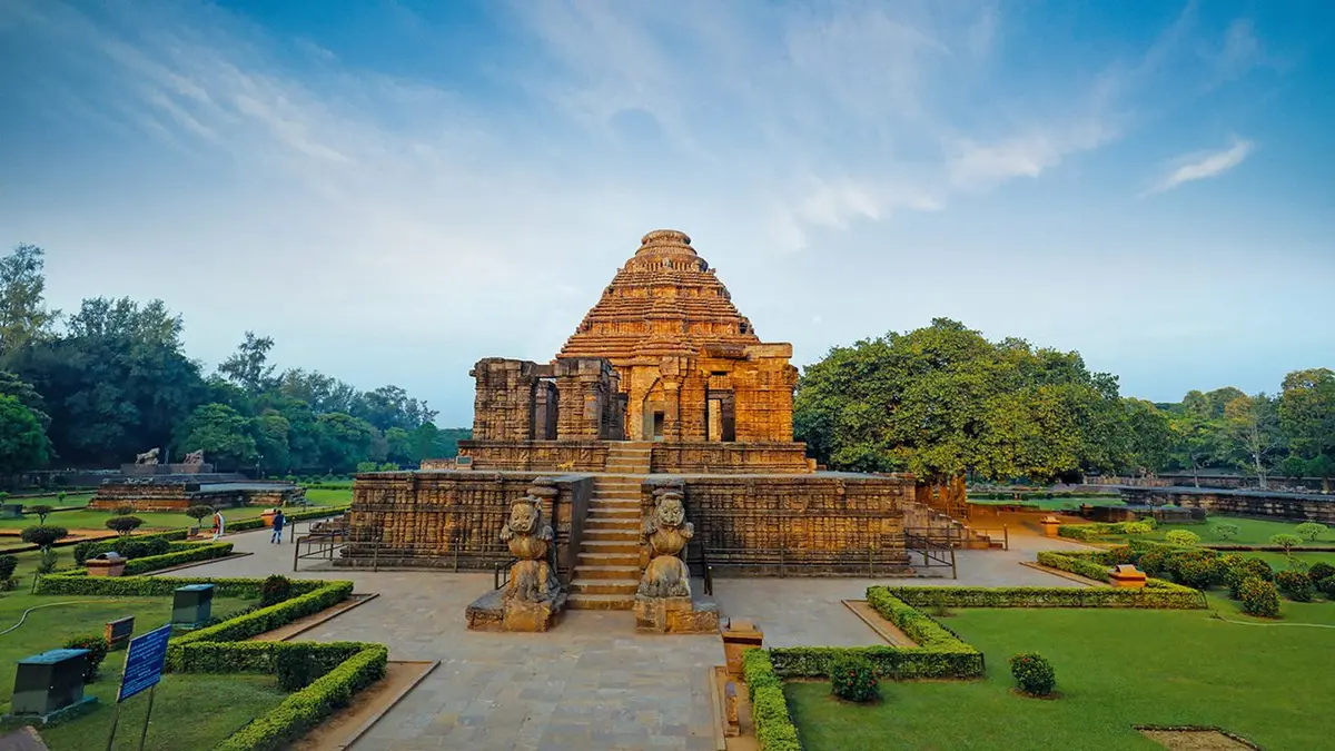 Historic monument showcasing remarkable stone architecture and landscaped grounds