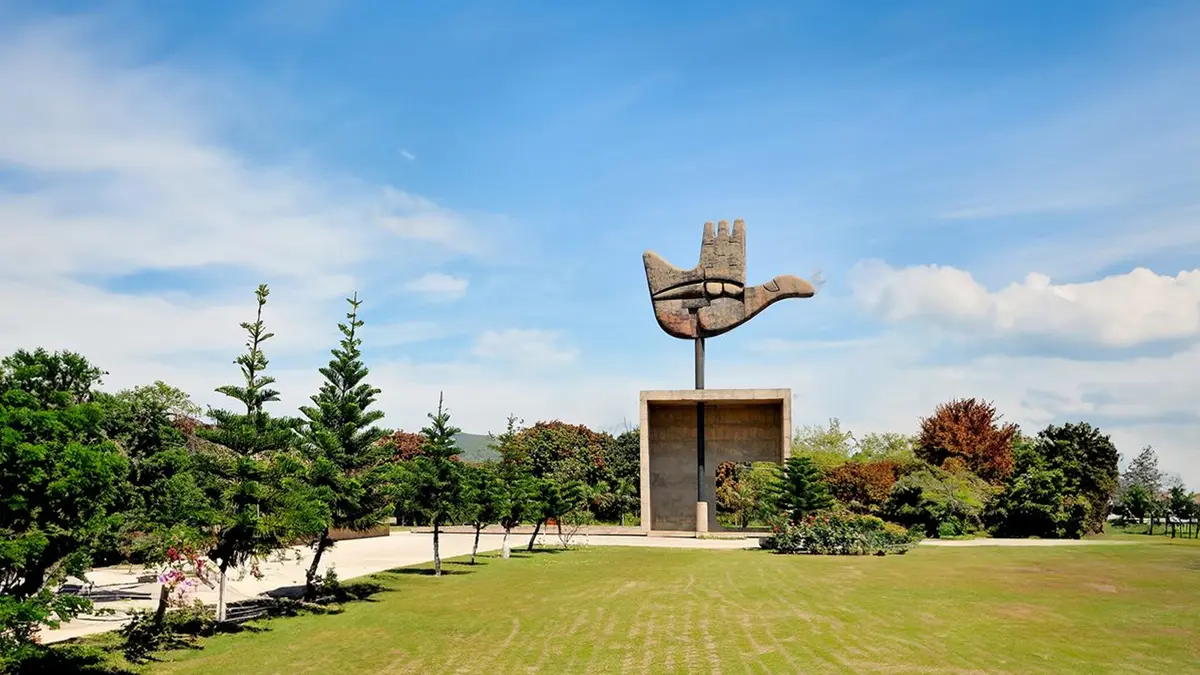 Open Hand Monument at Capitol Complex Chandigarh