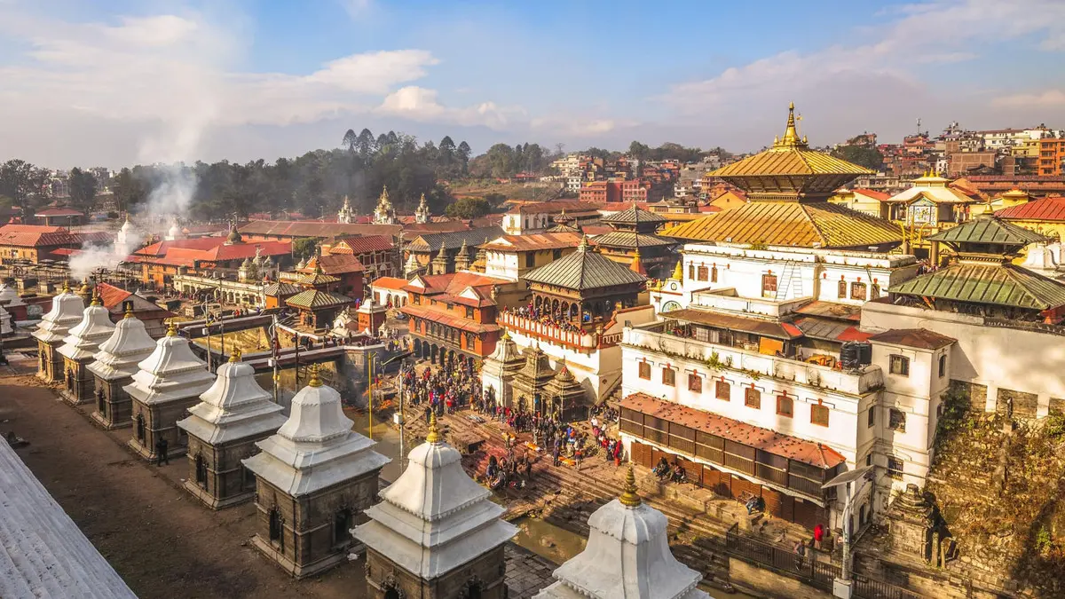 Pashupatinath Temple Kathmandu Aerial View