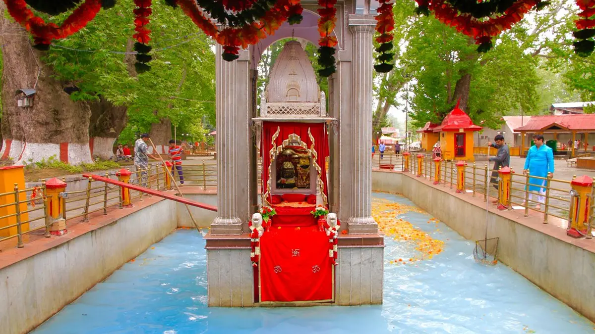Sacred shrine inside Raghunath Temple complex in Jammu