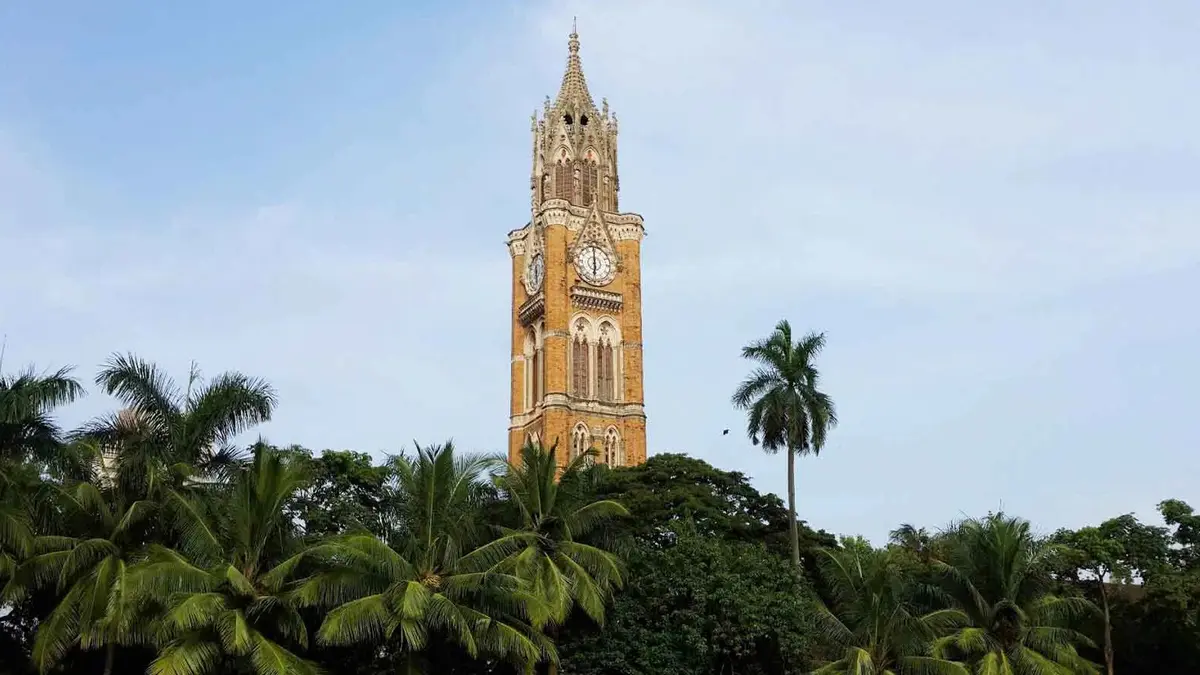 Historic Rajabai Clock Tower at the University of Mumbai campus