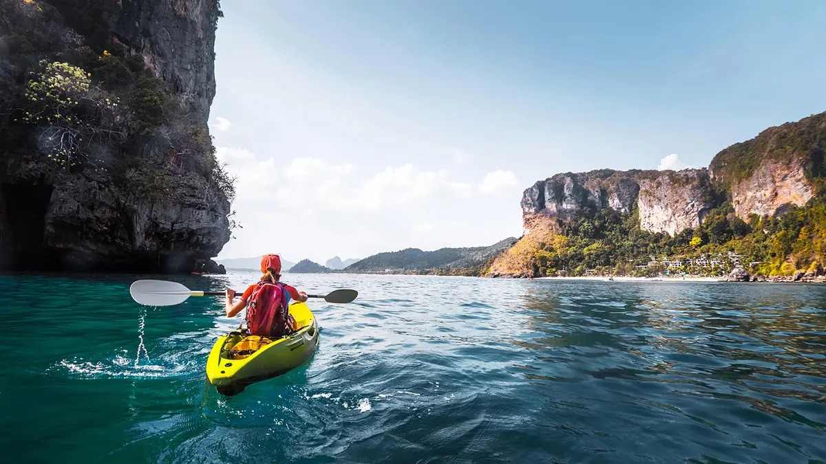 Sea kayaking near Ang Thong Marine Park from Koh Samui