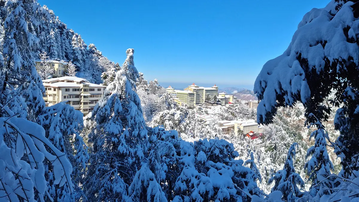 Snow-covered Shimla