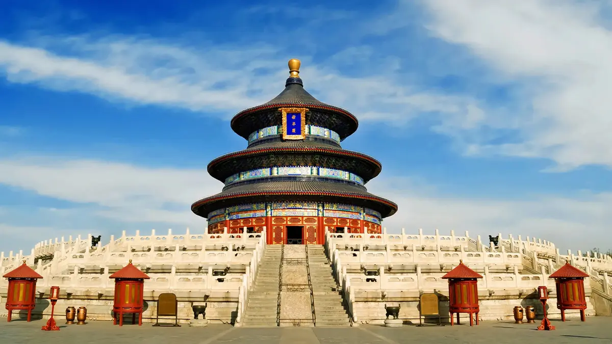 Temple of Heaven historic landmark in Beijing China