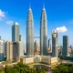 Malaysia Kuala Lumpur skyline with Petronas Twin Towers